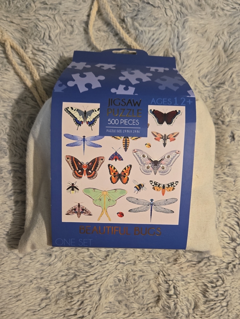 Beautiful Bugs 500 Piece Puzzle With Butterflies